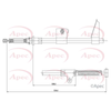 Apec Handbrake Cable CAB1563 thumbnail