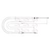 Apec Handbrake Cable CAB1565 thumbnail