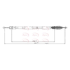 Apec Handbrake Cable CAB1598 thumbnail