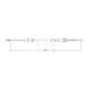 Apec Handbrake Cable CAB1603 thumbnail