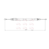 Apec Handbrake Cable CAB1605 thumbnail