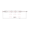 Apec Handbrake Cable CAB1677 thumbnail