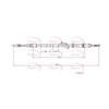 Apec Handbrake Cable CAB1748 thumbnail