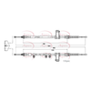 Apec Handbrake Cable CAB1869 thumbnail