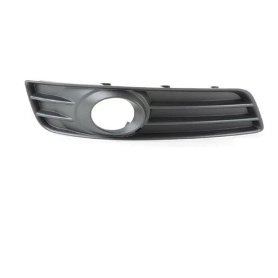 Fits Audi A3 Standard Models 2008-2012 Front Bumper Fog Grille Black Textured Driver Side With Hole Not For S-Line