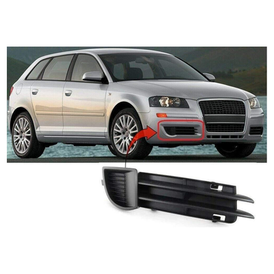 Fits Audi A3 5Dr Hatch 2004-2008 Driver Side Front Bumper Fog Grille No Lamp Hole