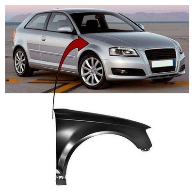 Fits Audi A3 Hatchback 2008-2012, Cabriolet 2008-2013 Front Wing Driver Side O/S Primed Does Not Fit RS3 Models