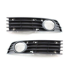 Fits Audi A4 2001-2005 Front Bumper Fog Grille Pair Left & Right With Hole Closed Type thumbnail