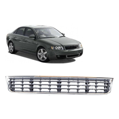 Fits Audi A4 2001-2005 Front Lower Centre Bumper Grille Black & Chrome