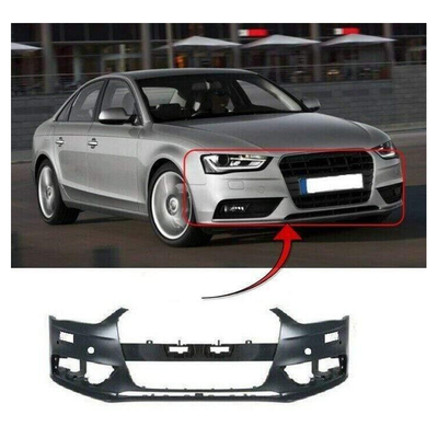 Fits Audi A4 Saloon 2012-2015 Front Bumper Primed With Pdc & Washer Holes