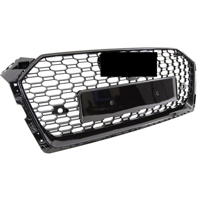 Fits Audi A5 S5 F5 2016-2020 Front Bumper Grille Honeycomb Gloss Black Sport - image 4