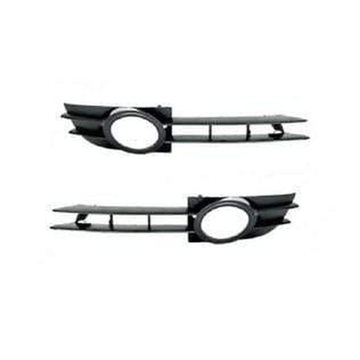 Fits Audi A6 2005-2008 Pair-Left & Right Front Bumper Fog Grille With Fog Hole Diesel