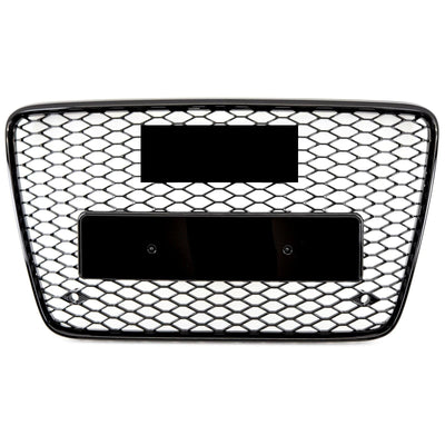 Fits Audi Q7 2005-2015 Front Bumper Grille Honeycomb Gloss Black RSQ7 Style - tradevehicleparts.co.uk