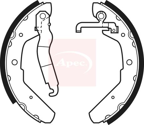 Apec Brake Shoes Set SHU337 - image 2