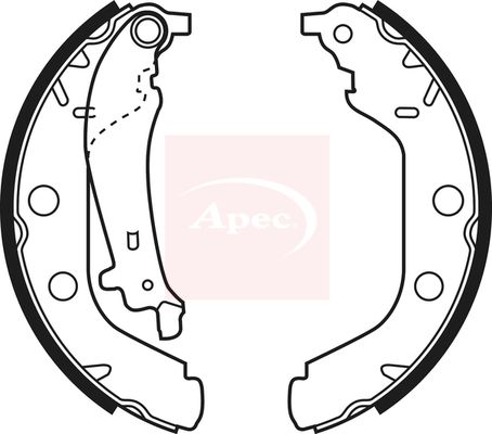 Apec Brake Shoes Set SHU540 - image 2