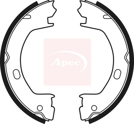 Apec Brake Shoes Set SHU695 - image 2