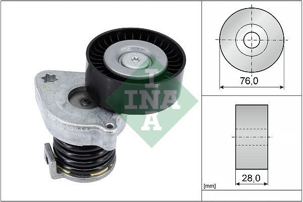 INA Drive Belt Tensioner Pulley 534037010 - image 2