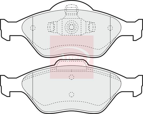 Apec Brake Pads Set PAD1117 - image 2
