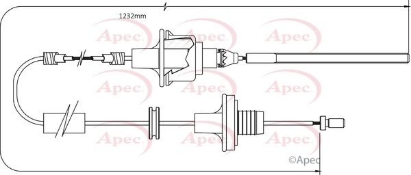 Apec Clutch Cable CAB5006 - image 2