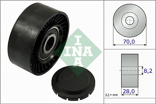 INA Drive Belt Deflection Guide Pulley 532046810 - image 2