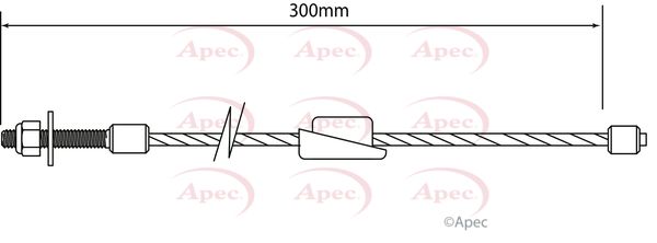 Apec Handbrake Cable CAB1138 - image 2