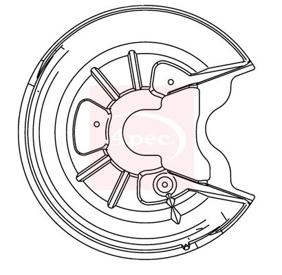 Apec Brake Disc Splash Panel ASG1047 - image 2