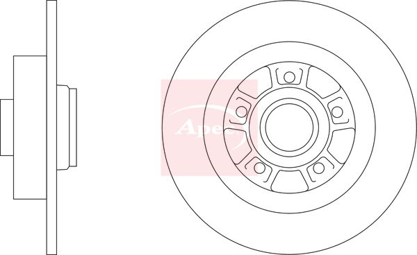 Apec Brake Disc DSK3397 - image 2