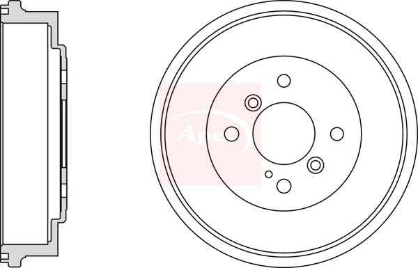 Apec Brake Drum DRM9990 - image 2