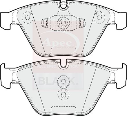 Apec Brake Pads Set PAD1635B - image 2