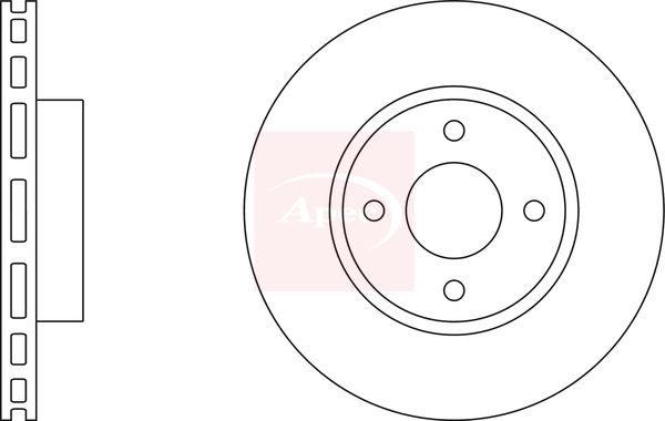 Apec Brake Disc DSK2492 - image 2