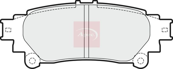 Apec Brake Pads Set PAD1718 - image 2
