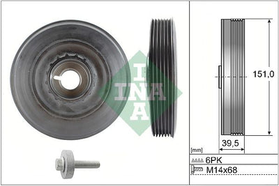 INA Crankshaft Pulley (tvd) 544009020