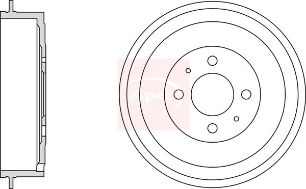 Apec Brake Drum DRM9976 - image 2