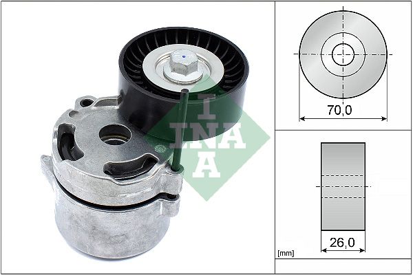 INA Drive Belt Tensioner Pulley 534071110 - image 2