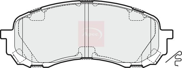 Apec Brake Pads Set PAD1644 - image 2