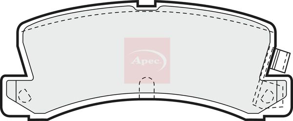 Apec Brake Pads Set PAD580 - image 2