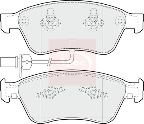 Apec Brake Pads Set PAD1349 - image 2