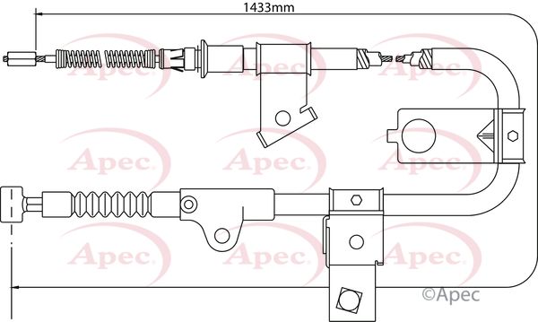 Apec Handbrake Cable CAB1308 - image 2