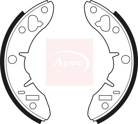 Apec Brake Shoes Set SHU187 - image 2