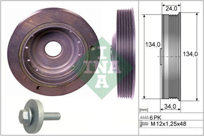INA Crankshaft Pulley (tvd) 544009120