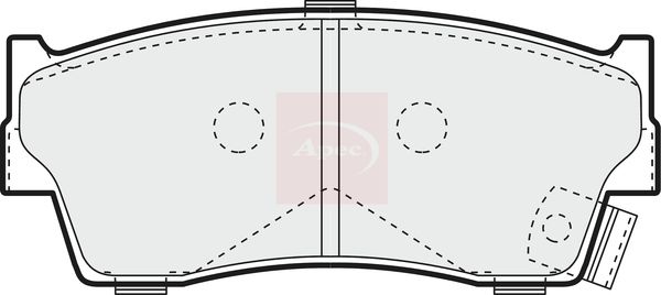 Apec Brake Pads Set PAD1086 - image 2