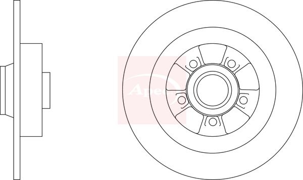 Apec Brake Disc DSK3368 - image 2
