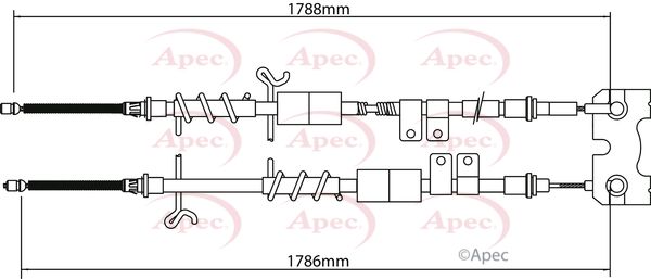 Apec Handbrake Cable CAB1200 - image 2