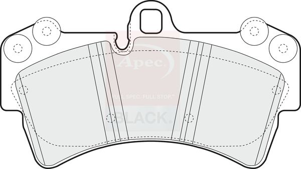 Apec Brake Pads Set PAD1317B - image 2