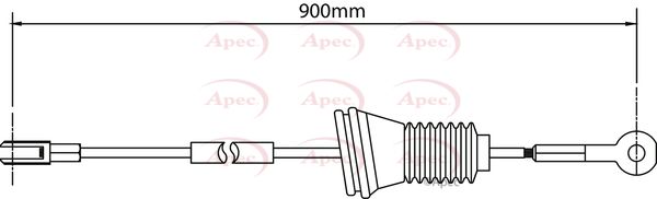Apec Handbrake Cable CAB1505 - image 2