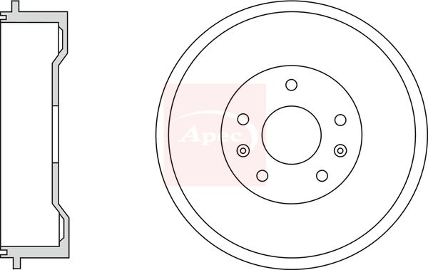 Apec Brake Drum DRM9955 - image 2