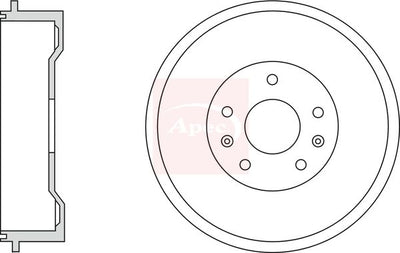Apec Brake Drum DRM9955