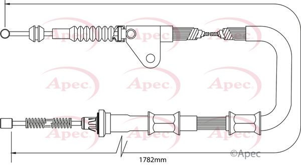 Apec Handbrake Cable CAB1415 - image 2