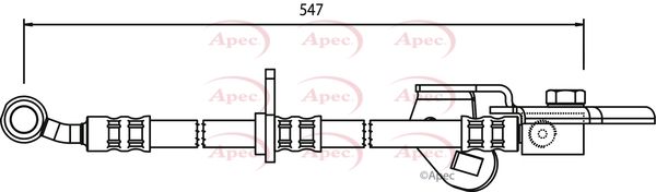 Apec Brake Hose HOS3594 - image 2