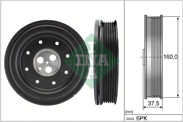 INA Crankshaft Pulley (tvd) 544013410 - image 2
